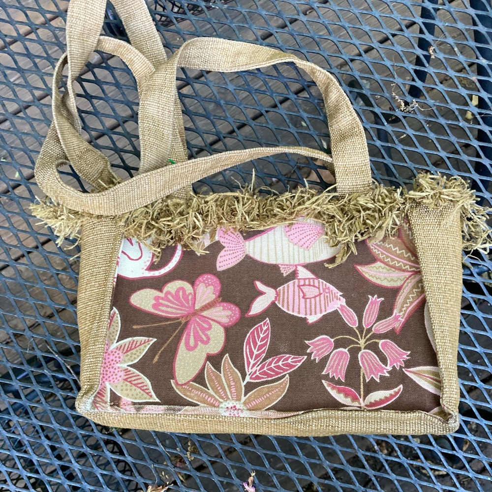 WN Zag Bag jungle & monkey theme w/fringe
